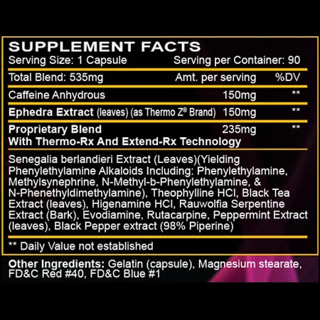 Hell Fire Fat Burner EPH 150 Innovative Labs - Image 2