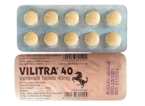 Vilitra 40mg 10 tabs of 40mg - Vardenafil | Centurion Remedies