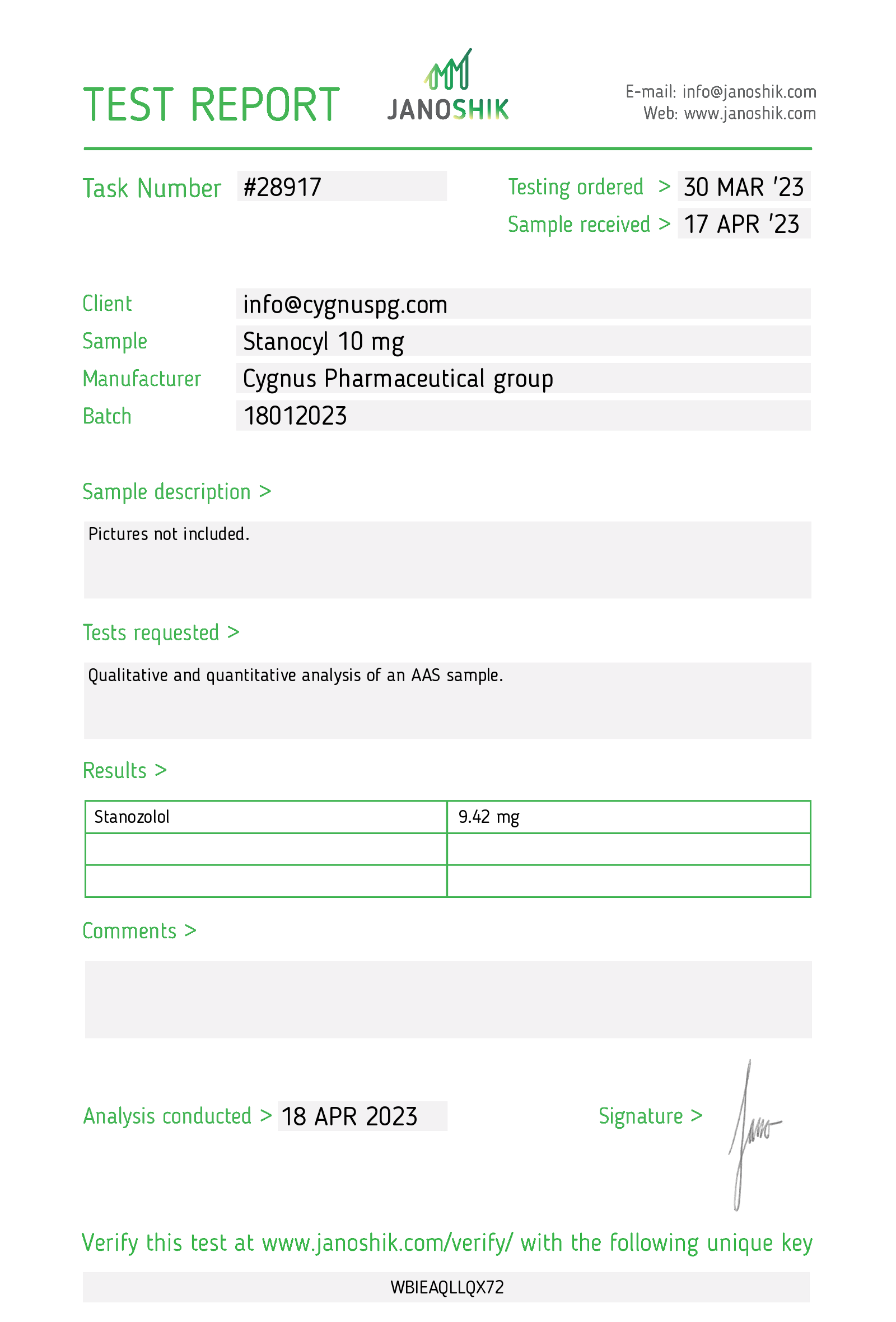 Stanozolol 50tabs/10mg | Third Party Lab Tested Cygnus - Image 2